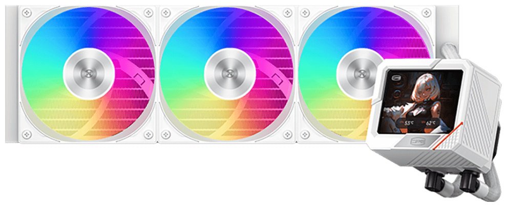 PCcooler GT360 ARGB Display WH купить,NaN