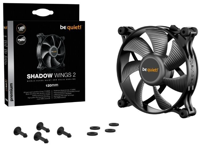 Вентилятор be quiet ! SHADOW WINGS 2 120mm PWM (BL085) купить,NaN