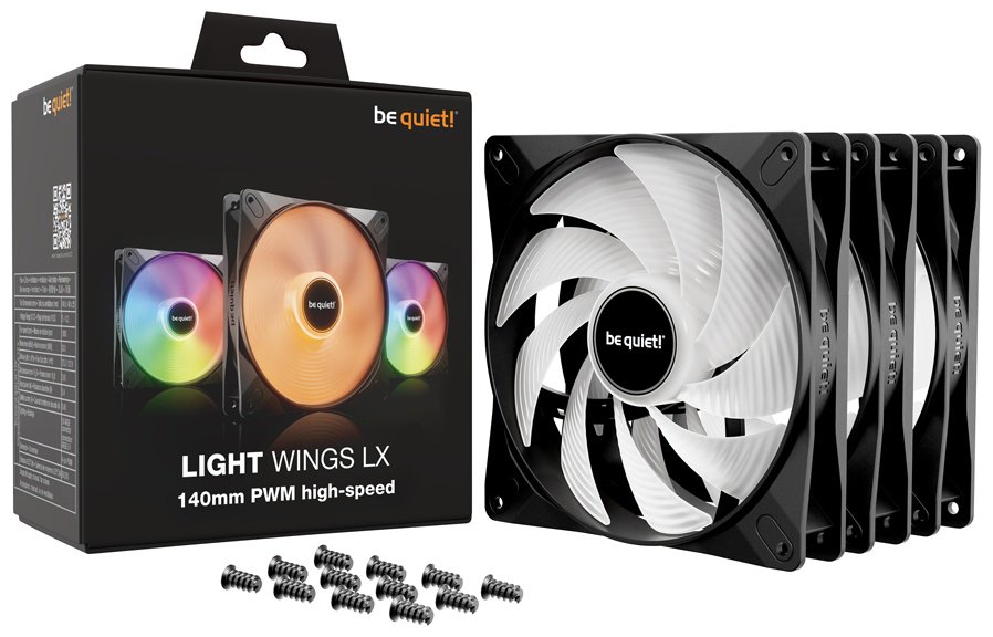 Вентилятор be quiet LIGHT WINGS LX 140mm PWM HS 3-Pack BL130 купить,NaN
