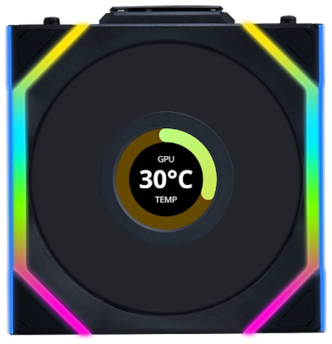 Кулер LIAN LI UNI FAN SL WIRELESS LCD 120mm No controller G99.12SLLCD1W1B.00 купить,NaN