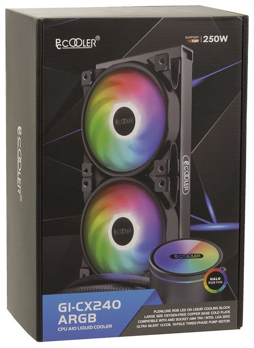 PCcooler LGA1700 GI-CX240 ARGB - ForteMarket PCcooler LGA1700 GI-CX240 ARGB купить,40990