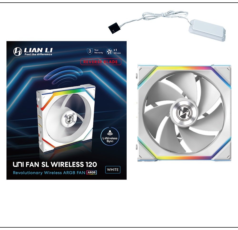 Вентилятор LIAN LI Uni Fan SL Wireless 120 ARGB Reverse Blade 12RSL1W1W купить,NaN