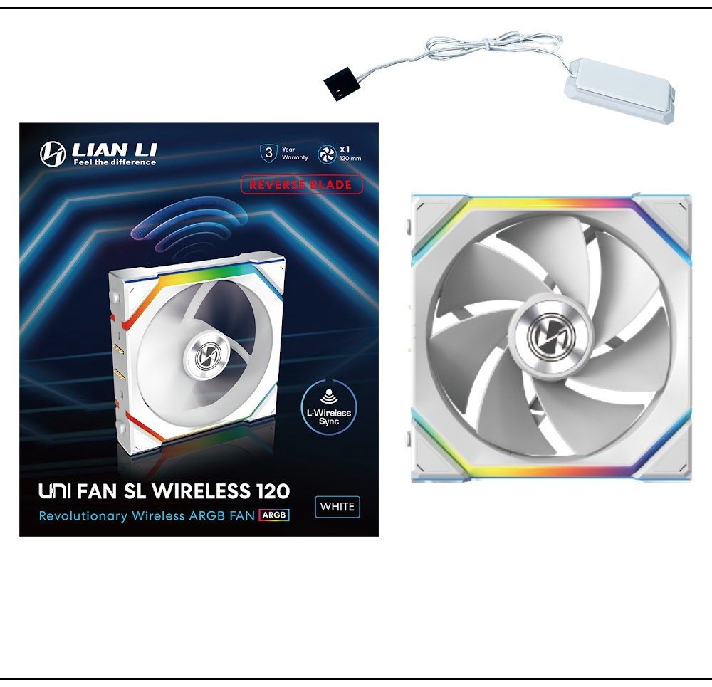 Вентилятор LIAN LI Uni Fan SL Wireless 120 ARGB Reverse Blade 12RSL1W1W купить,NaN