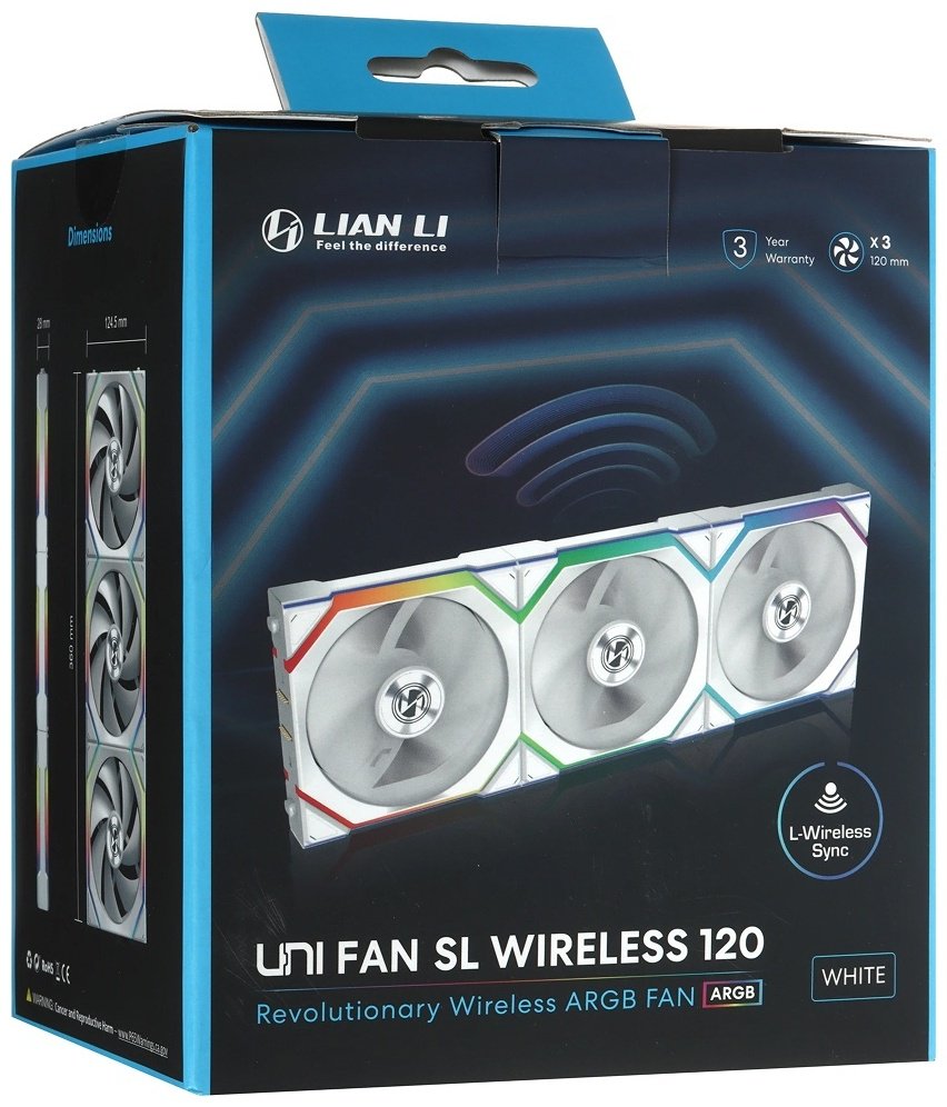 Вентилятор LIAN LI UNI FAN SL WIRELESS 120 White G99.12SL1W3W.00