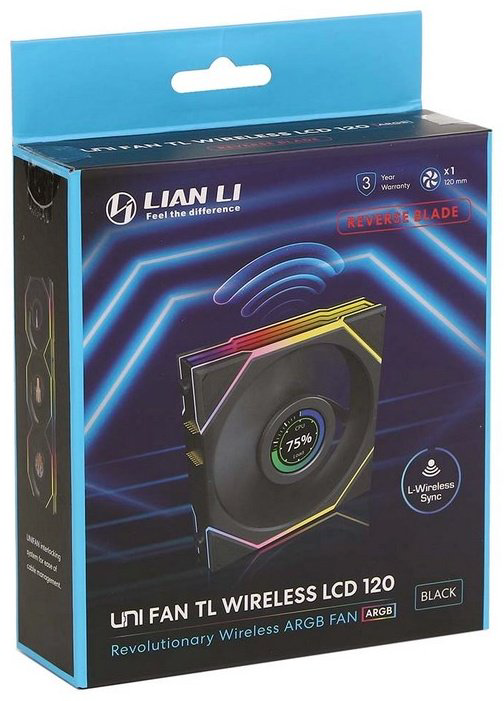 Вентилятор LIAN LI Uni Fan TL Wireless LCD 120 ARGB Reverse Blade 12RTLLCD1W1B купить,NaN