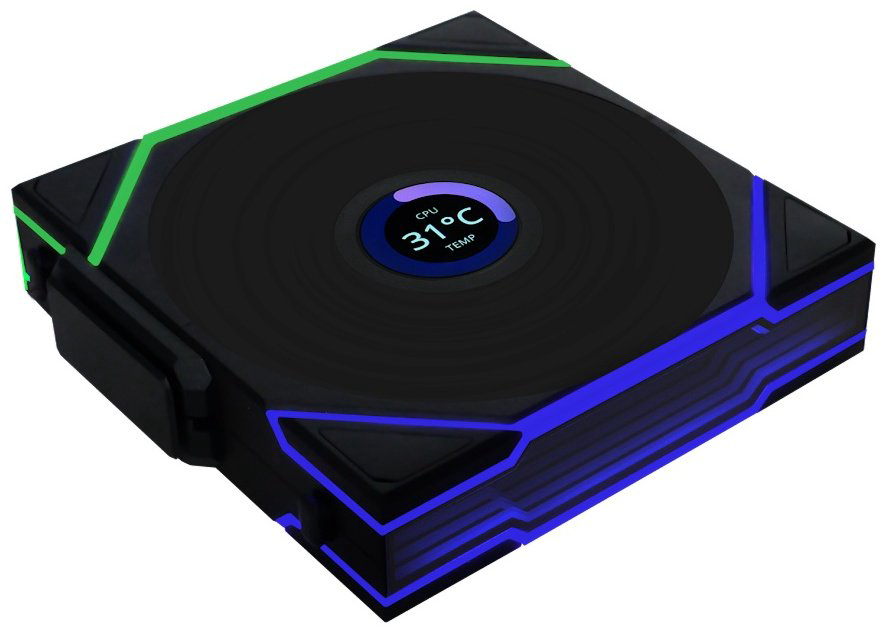 Вентилятор LIAN LI Uni Fan TL Wireless LCD 120 ARGB Reverse Blade 12RTLLCD1W1B купить,NaN