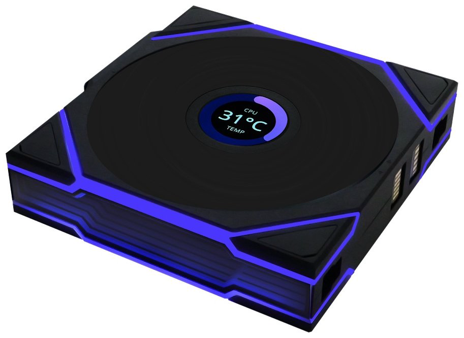 Вентилятор LIAN LI Uni Fan TL Wireless LCD 120 ARGB Reverse Blade 12RTLLCD1W1B купить,NaN