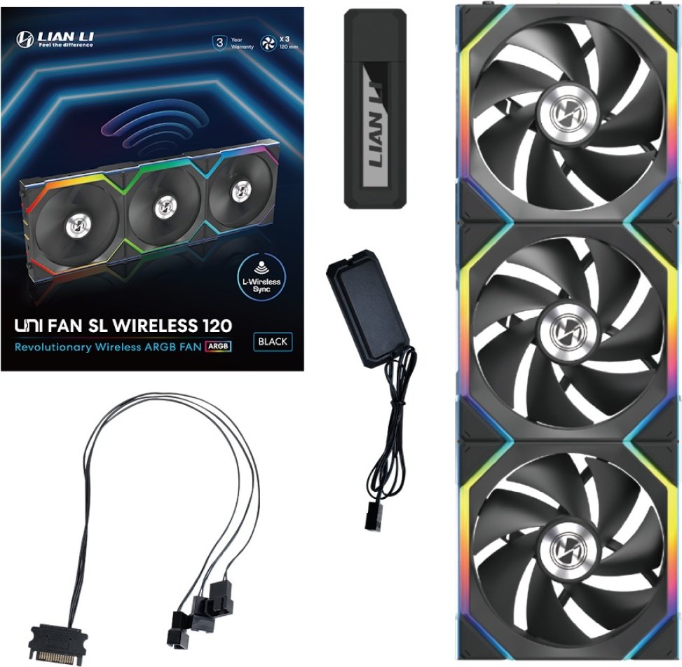 Вентилятор LIAN LI Uni Fan SL Wireless 120 ARGB 12SL1W3B купить,NaN