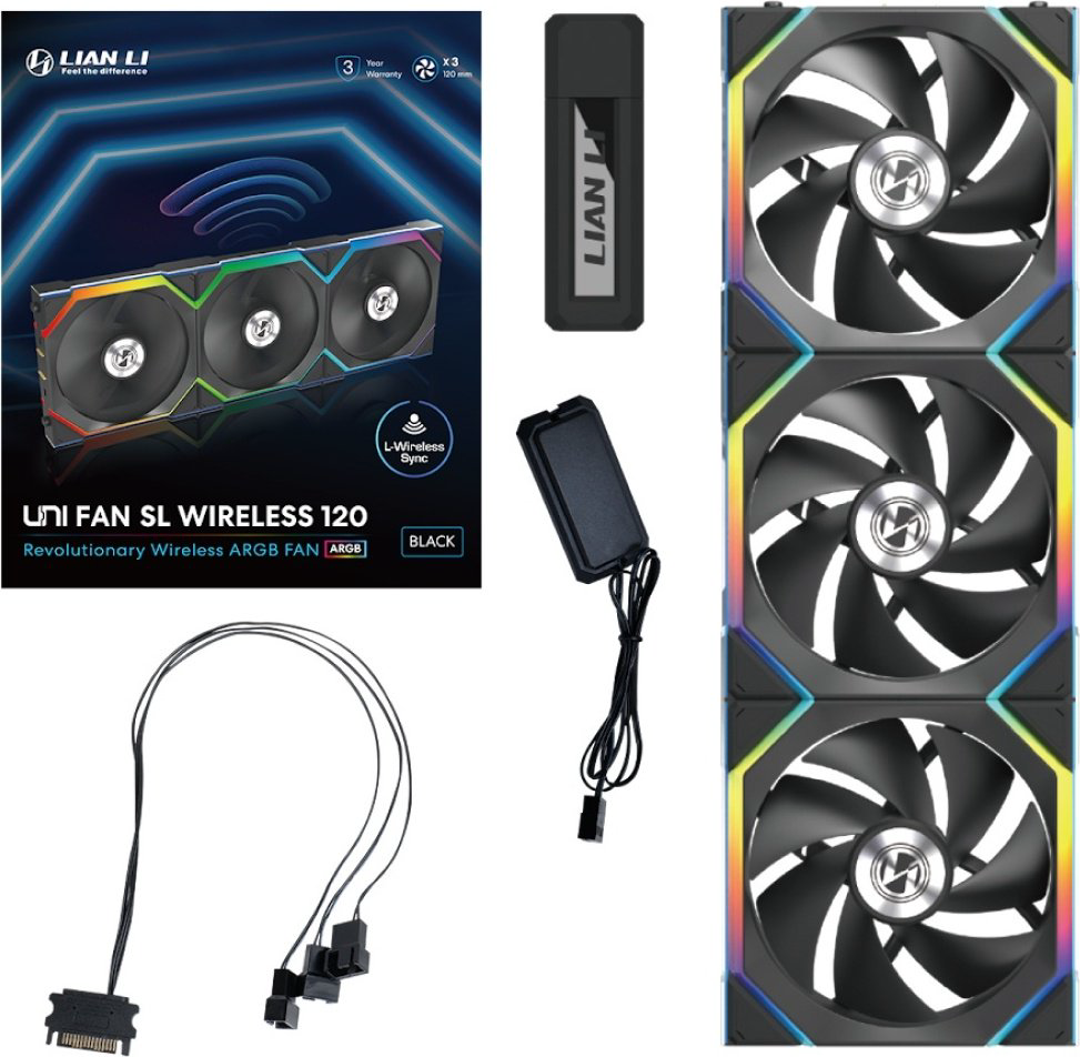 Вентилятор LIAN LI Uni Fan SL Wireless 120 ARGB 12SL1W3B купить,NaN