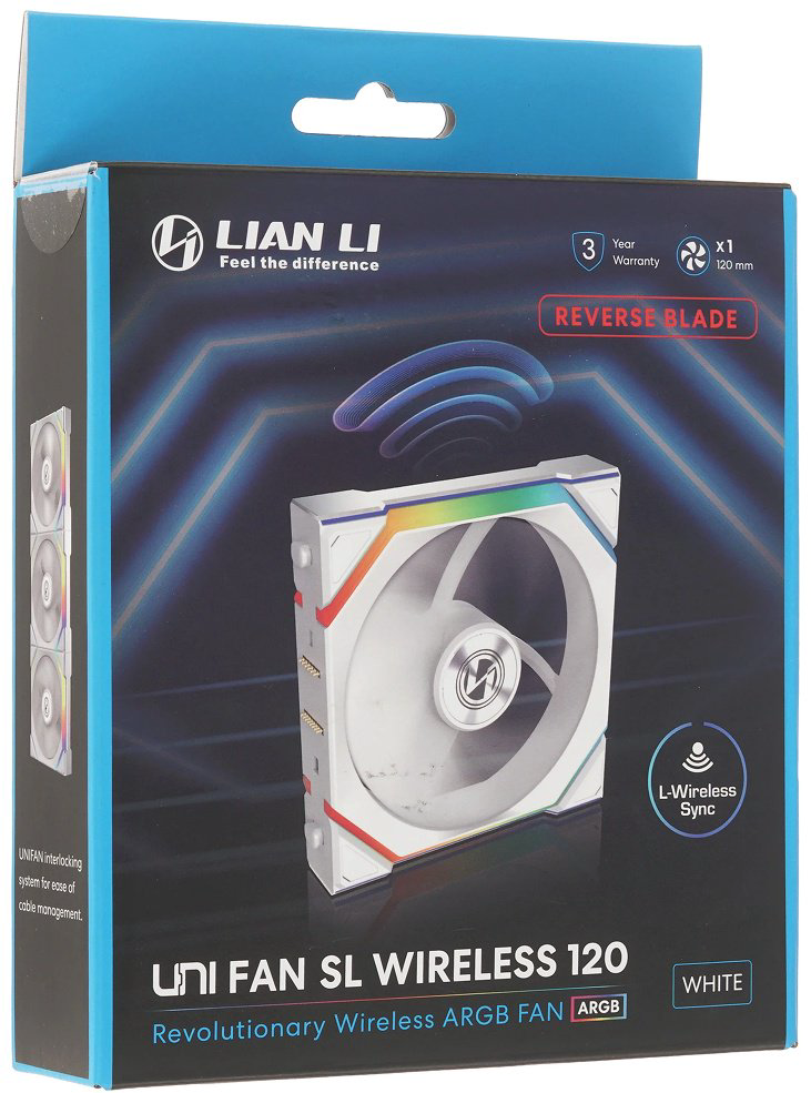 Вентилятор LIAN LI Lian Li UNI FAN SL WIRELESS 120 Reverse Blade G99.12RSL1W1W.00 купить,NaN