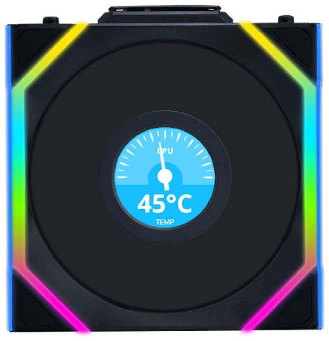 Вентилятор LIAN LI UNI FAN SL WIRELESS LCD 120 Reverse Blade, G99.12RSLLCD1W1B.00 купить,27860