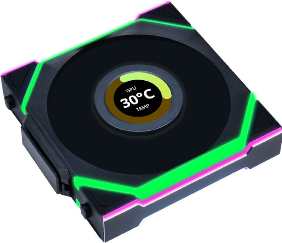 Вентилятор LIAN LI UNI FAN SL WIRELESS LCD 120 Reverse Blade, G99.12RSLLCD1W1B.00 купить,27860