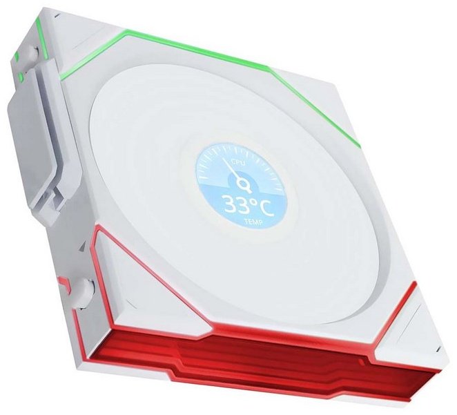 Вентилятор LIAN LI Uni Fan TL Wireless LCD 120 ARGB Reverse Blade 12RTLLCD1W1W купить,NaN