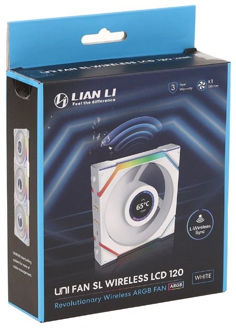 Вентилятор LIAN LI Uni Fan SL Wireless LCD 120 12SLLCD1W1W купить,NaN