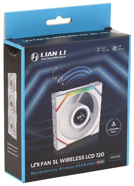 Вентилятор LIAN LI Uni Fan SL Wireless LCD 120 12SLLCD1W1W купить,NaN