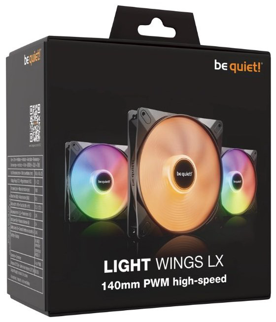 Вентилятор be quiet Light Wings LX PWM high-speed черный купить,12940