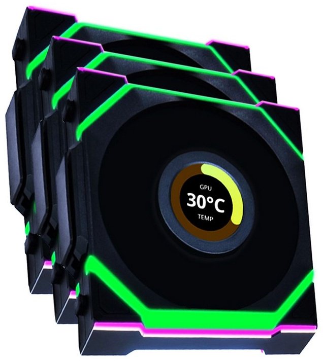 Вентилятор LIAN LI Uni Fan SL Wireless LCD 120 ARGB Reverse Blade 12RSLLCD1W3B купить,NaN