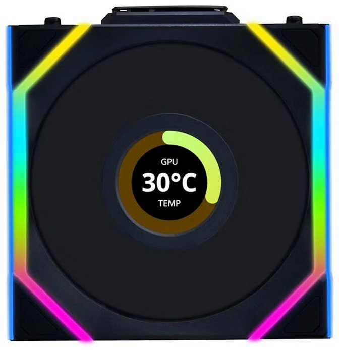 Вентилятор LIAN LI Uni Fan SL Wireless LCD 120 ARGB Reverse Blade 12RSLLCD1W3B купить,NaN