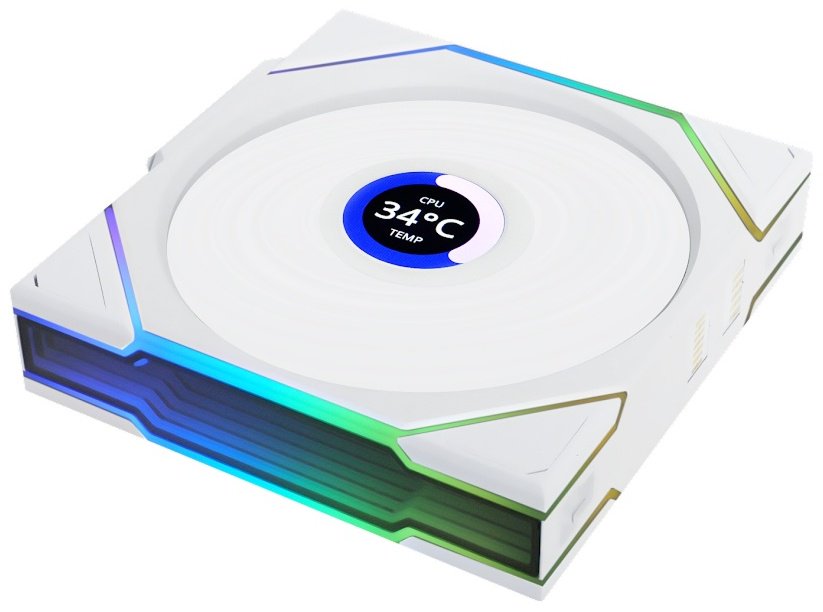 Вентилятор LIAN LI Uni Fan TL Wireless LCD 120 ARGB Reverse Blade 12RTLLCD1W1W купить,NaN