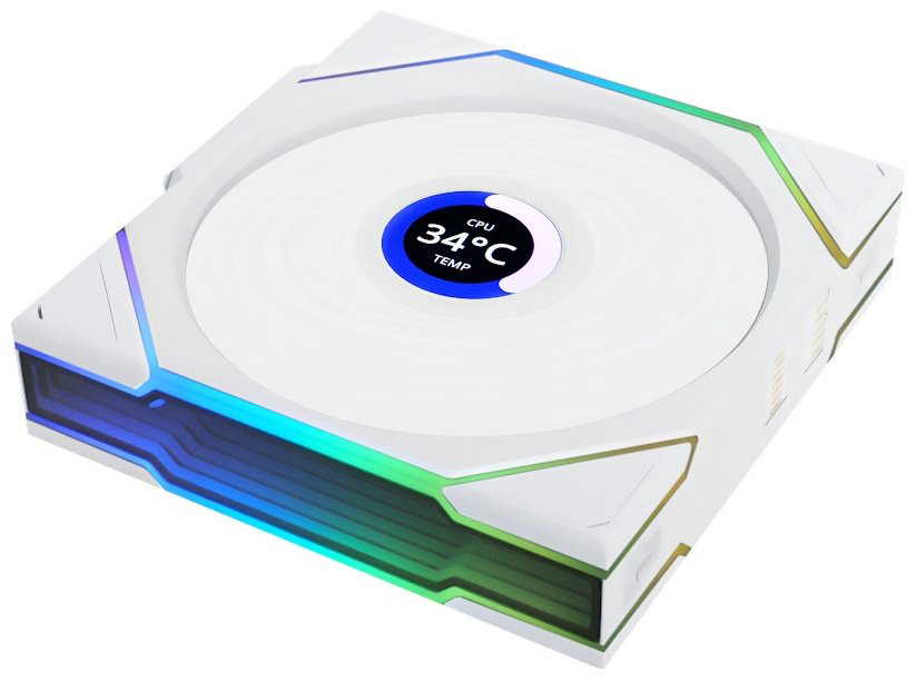 Вентилятор LIAN LI Uni Fan TL Wireless LCD 120 ARGB Reverse Blade 12RTLLCD1W1W купить,NaN