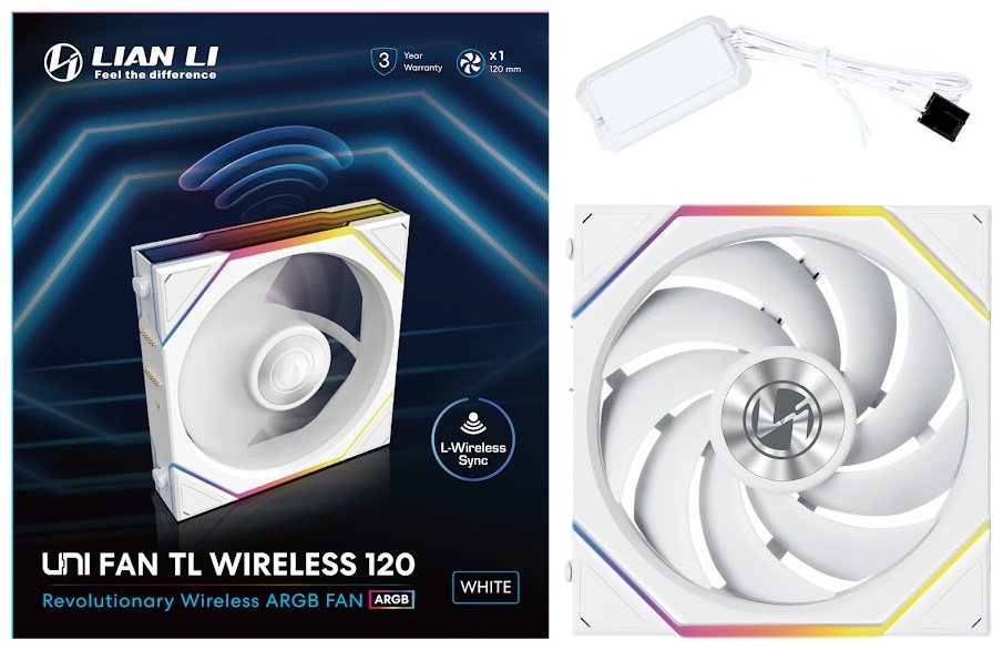 Вентилятор LIAN LI Uni Fan TL Wireless 120 ARGB 12TL1W1W купить,NaN