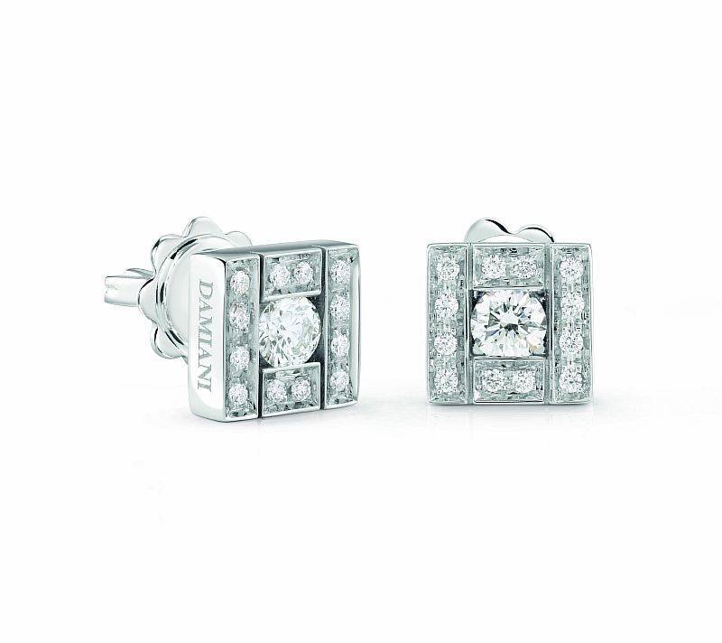 Серьги Damiani 14267 д 3,8гр 0,3ct. купить,NaN