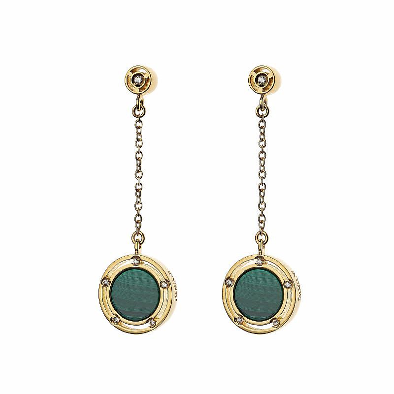 Серьги Damiani 14273 д 8,6гр 0,072ct 1ct. купить,NaN