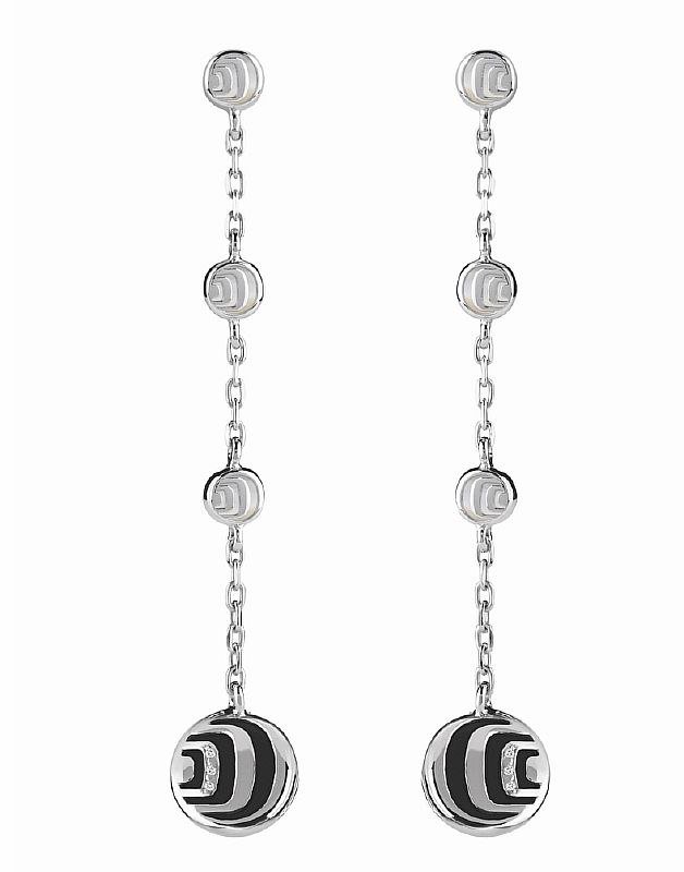 Серьги Damiani 14331 д 8,9гр 0,06ct 0,74ct. купить,NaN