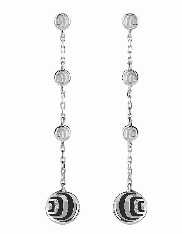 Серьги Damiani 14331 д 8,9гр 0,06ct 0,74ct. купить,NaN