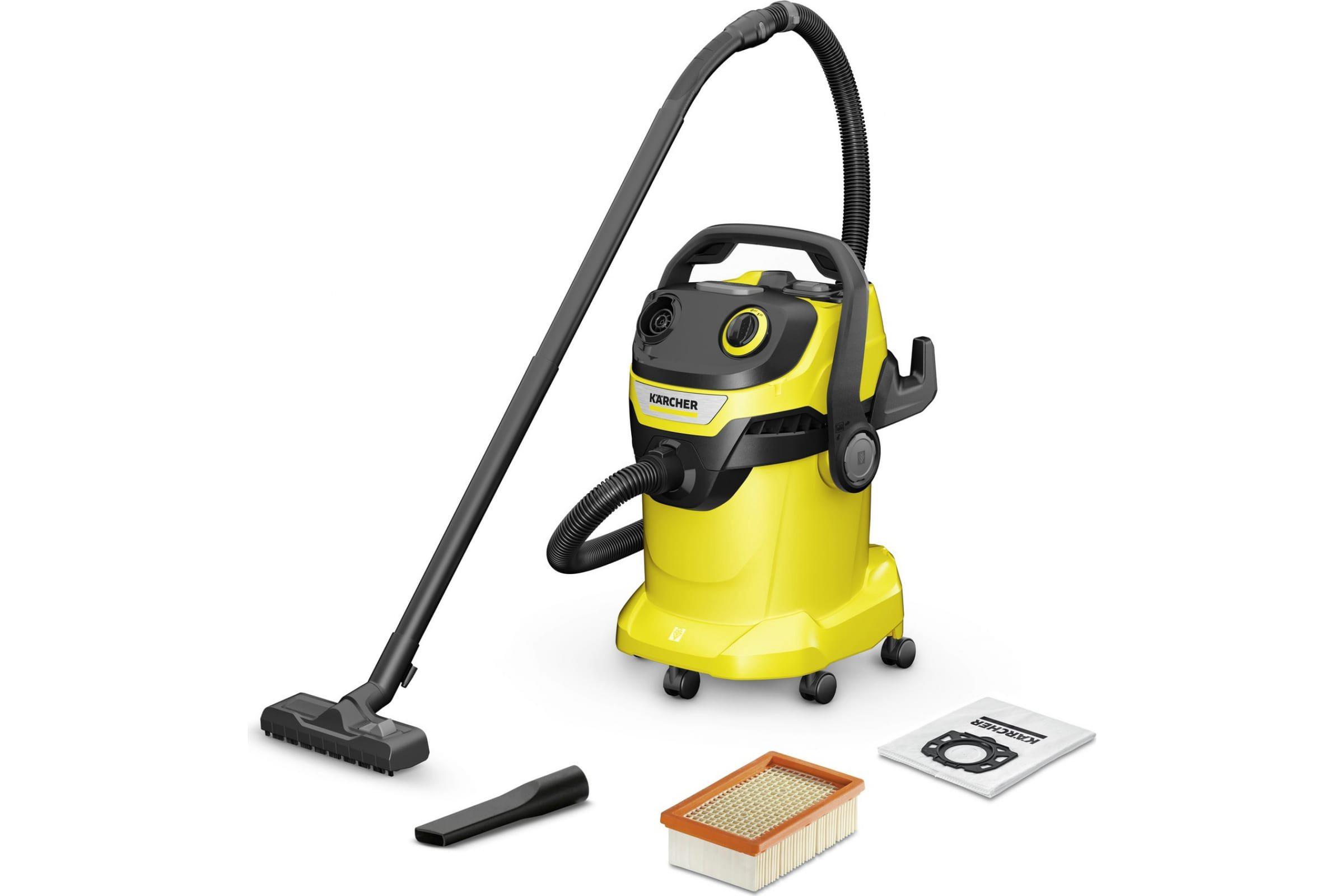 Промышленный пылесос Karcher WD  5  1.628-300.0 желтый купить,NaN