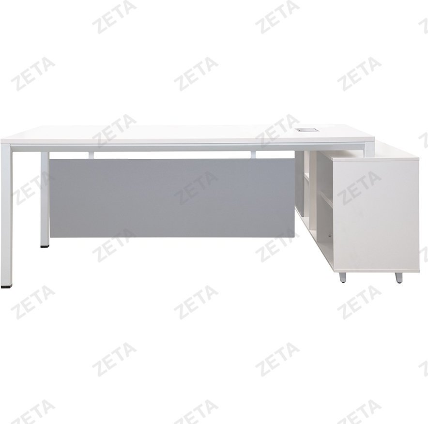 Стол компьютерный ZETA PG-F22B-20D (ВИ), 200х140x75 см, серый купить,NaN