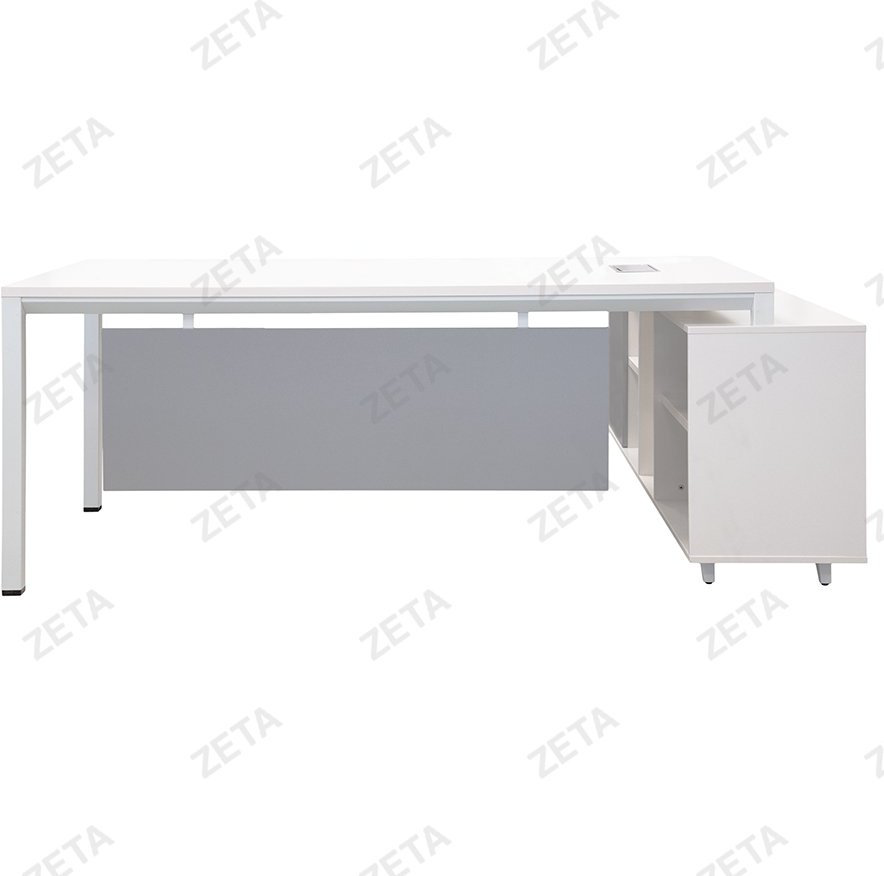 Стол компьютерный ZETA PG-F22B-20D (ВИ), 200х140x75 см, серый купить,NaN