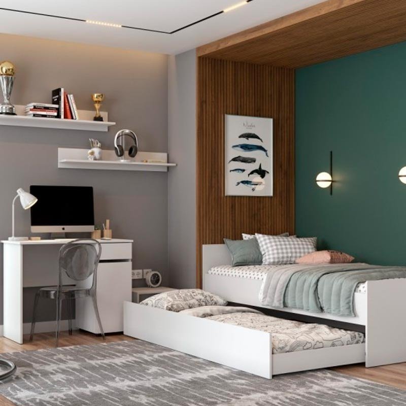 Стол письменный ZETA Токио, 86х50x75 см, белый купить,NaN
