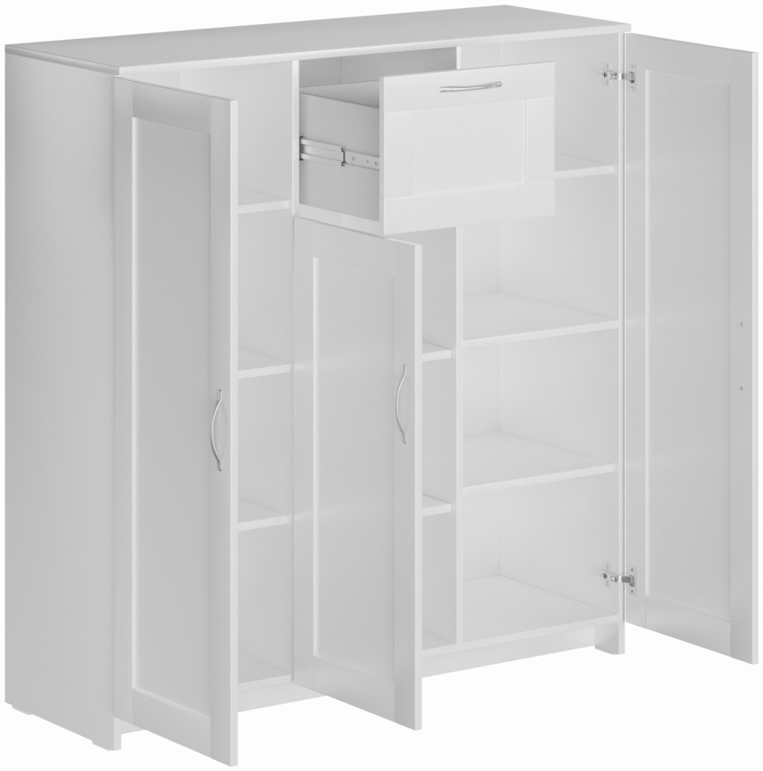Комод СВЕДСТА Сириус, 117x41x123 см, белый купить,NaN