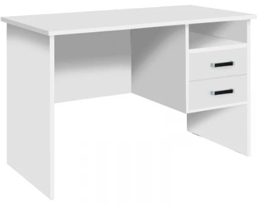 Стол компьютерный КУл-100, 130х65x75 см, белый купить,NaN