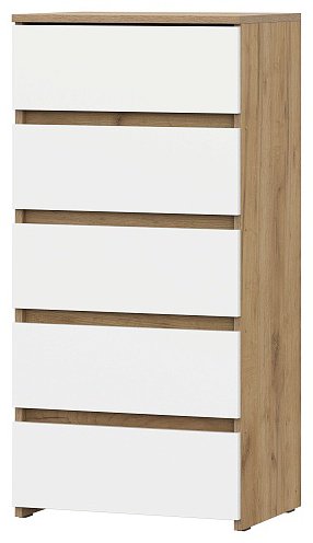 Комод СВ Мебель Некст, 50.10x37.60x104 см, белый, бежевый купить,NaN