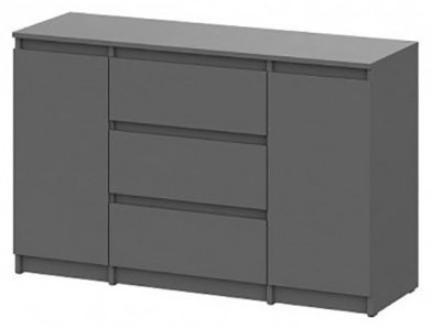 Комод SV Денвер, 120.10x39x75.4 см, графит купить,NaN