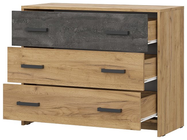 Комод SV МСП 1, 90.10x39x72.4 см, серый, коричневый купить,NaN