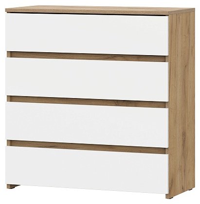 Комод СВ Мебель Некст, 80.10x37.60x83.5 см, белый, бежевый купить,NaN