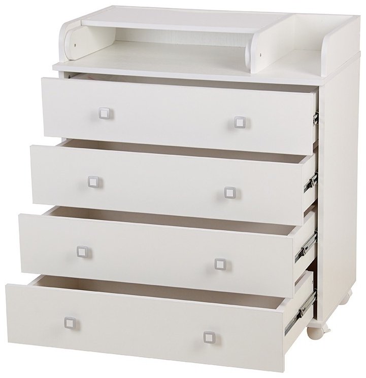 Комод ZETA Simple, 80.40x46.70x92.2 см, белый купить,NaN