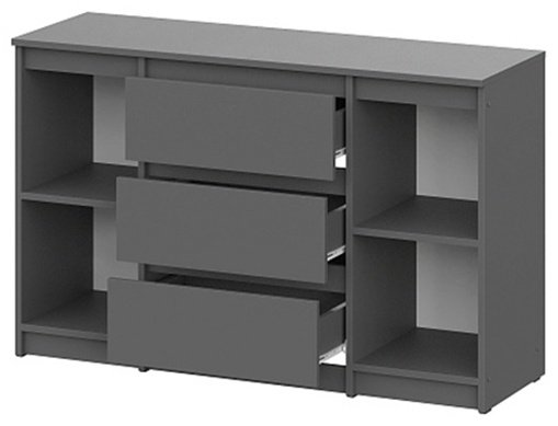 Комод Денвер, 120.10x39x75.4 см, графит купить,NaN