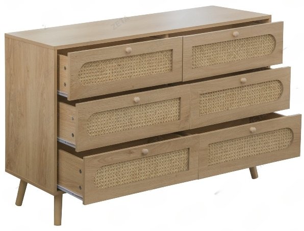 Комод ZETA 10264, 120x40x75 см, светло-коричневый купить,NaN