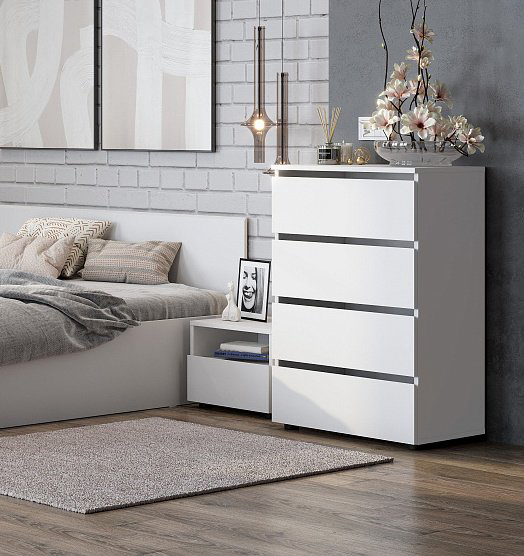 Комод SV Токио, 60.10x36.80x90.7 см, белый купить,NaN