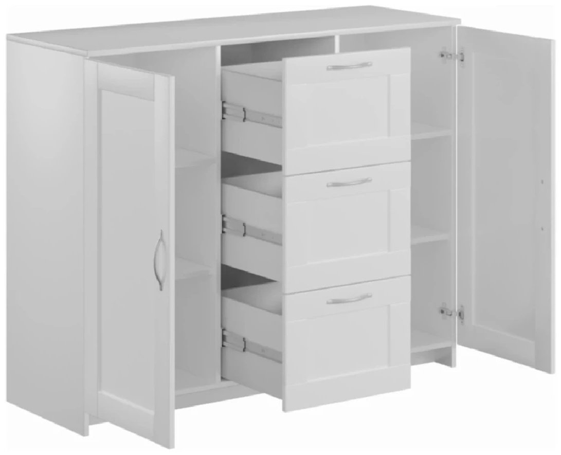Комод СВЕДСТА Сириус, 117x41x95 см, белый купить,NaN