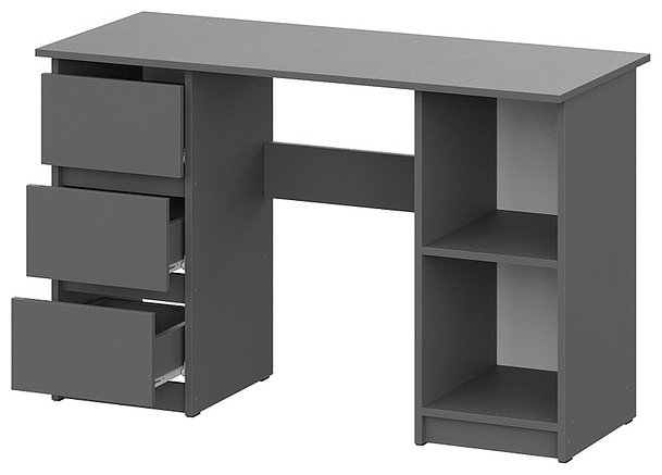 Стол письменный ZETA Денвер, 120х50x75 см, графит купить,NaN