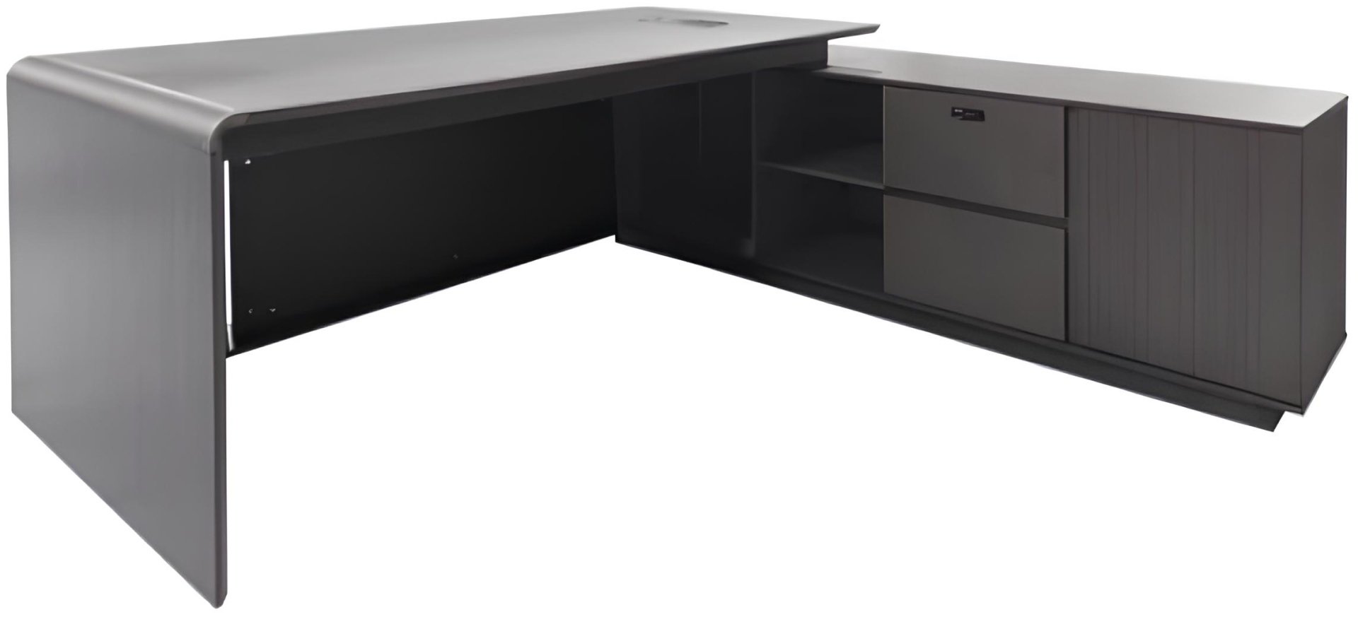 Стол письменный ZETA YD300D20, 200х160x75 см, черный купить,NaN