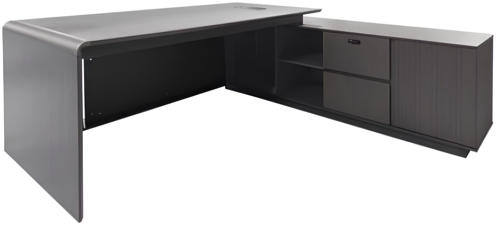 Стол письменный ZETA YD300D20, 200х160x75 см, черный купить,NaN