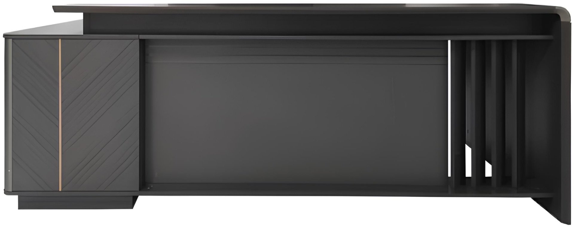 Стол письменный ZETA YD300D20, 200х160x75 см, черный купить,NaN