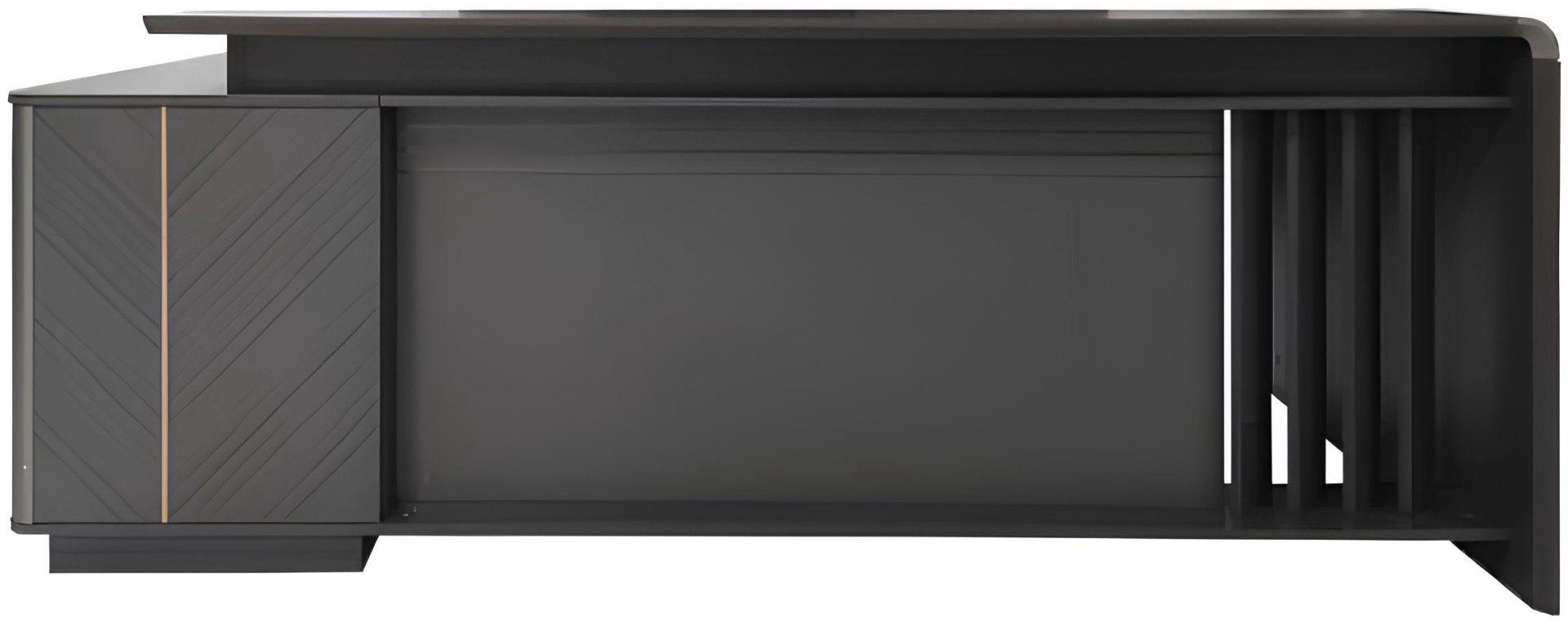 Стол письменный ZETA YD300D20, 200х160x75 см, черный купить,NaN