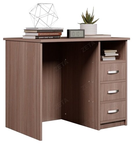 Стол письменный ZETA КУЛ, 100х61x75 см, темно-коричневый купить,NaN